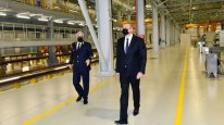 Prezident yeni Biləcəri lokomotiv deposunun açılışında (FOTOLAR)
