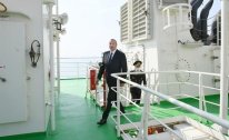 Prezident “Zəngilan” tankerinin istismara verilməsi mərasimində