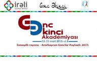 “GƏNC ƏKİNÇİ” layihəsinə start verilir       