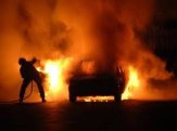 Bakı-Qazax yolunda qəza baş verib:   avtomobil yandı