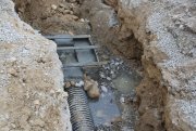 Yollarda yağış-kanalizasiya sistemi qurulur   - FOTO