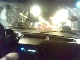 Bakıda «avtoş» yol polisinə güzgü vurub qaçdı   - VİDEO