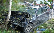 Avtomobil aşdı   - Sürücü öldü