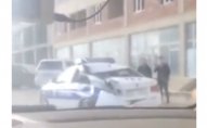 Yük avtomobili DYP maşınını arxadan vurdu   - Video
