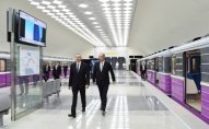 İlham Əliyev yeni metro stansiyalarının açılışında  - Fotolar