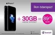 Azercell-dən ilkin ödənişsiz iPhone 7 ayda cəmi 89 manata