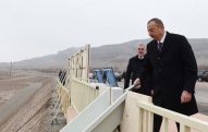 İlham Əliyev Ordubad Su Elektrik Stansiyasının təməlqoyma mərasimində - FOTO