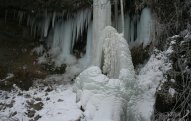 Qızlar bulağı DONDU - FOTO