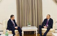 İlham Əliyev ukraynalı naziri qəbul etdi