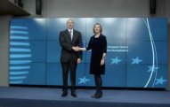 İlham Əliyev Federika Mogerini ilə görüşüb