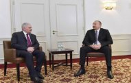 İlham Əliyev ilə Binəli Yıldırımın Münxendə görüşü olub - FOTO