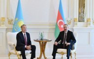 İlham Əliyev və Nursultan Nazarbayev görüşdü - FOTO
