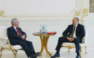 İlham Əliyev Avtsriyanın sabiq prezidentini qəbul edib