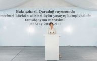 “Qəzalı binalarda hələ də minlərlə insan yaşayır” - Mehriban Əliyeva