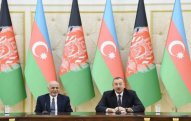 Azərbaycan və Əfqanıstan prezidentləri mətbuata bəyanatlarla çıxış etdilər - FOTO