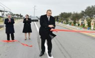 Prezident avtomobil yolunun açılışında - FOTO
