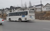 Bakıda sərnişinlə dolu avtobus 