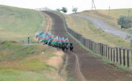 Gürcüstan-İran-Rusiya sərhədində AXC-nin 100 illiyinə həsr olunmuş yürüş keçirildi – FOTO