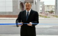 Prezident İlham Əliyev Ağdamda avtomobil yolunun açılışında iştirak edib