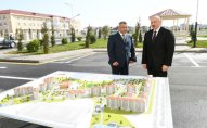 Prezident köçkün ailələri üçün yeni yaşayış kompleksinin açılışında iştirak edib – FOTOLAR