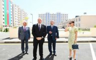 Prezident yeni yaşayış kompleksinin açılışında iştirak edib - YENİLƏNİB/FOTOLAR