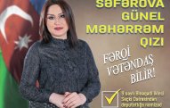 Günel Səfərova Birinci vitse-prezident Mehriban Əliyevaya müraciət etdi