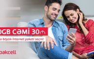 “Bakcell”dən Azərbaycanın ən sürətli mobil şəbəkəsində 50 GB trafiki cəmi 30 manata  