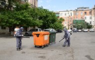 Bakıda həyətlərə əlavə zibil konteynerləri qoyulub 