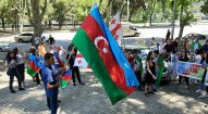 Tbilisidə Azərbaycan Ordusuna dəstək aksiyası keçirilib     — FOTOLAR