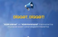 “ASAN xidmət” 4 gün işləməyəcək 