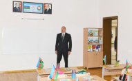 Prezident Aqarunovun adını daşıyan məktəbin açılışında iştirak etdi   —YENİLƏNİB 