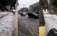 Bakıda yağış “şəlalə” yaratdı (VİDEO) 