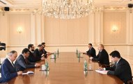 İlham Əliyev Əfqanıstanın milli təhlükəsizlik müşavirini və Prezident Administrasiyasının rəhbərini qəbul edib