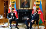 İlham Əliyev və İrakli Qaribaşvilinin Mçxetada birgə işçi naharı olub