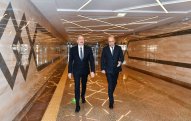 Prezident yeni metro stansiyasının açılışına qatıldı - FOTOLAR + YENİLƏNİB