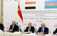 Misir Prezidentinin Bakıda Azərbaycanın iş adamları ilə görüşü olub - FOTO