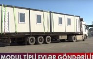 Türkiyəyə modul tipli evlər göndərilir - VİDEO