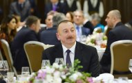İlham Əliyevin şərəfinə ziyafət verildi