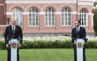 Əliyev və Qaribaşvili mətbuata bəyanatla çıxış edirlər - Canlı
