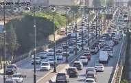 Bakının bir sıra yollarında nəqliyyatın sıxlığı müşahidə olunur