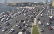Bu yolda 70 avtomobil işıqforu quraşdırıldı