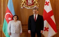 Gürcüstan Prezidenti Sahibə Qafarovanı qəbul edib