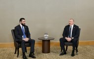 Azərbaycan Prezidenti Suriya lideri Əhməd Əl Şaraa ilə görüşüb