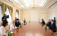 Azərbaycan Prezidenti İlham Əliyev Şimali Makedoniya Assambleyasının sədrini qəbul edib