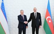 Azərbaycan və Özbəkistan prezidentləri Xankəndidəki “Businesstex JV” tikiş fabrikinin fəaliyyəti ilə tanış olublar