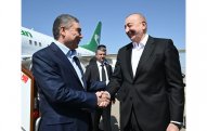 Qurbanqulu Berdiməhəmmədov Füzuliyə gedib - FOTO