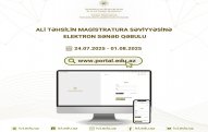 Magistraturaya elektron sənəd qəbuluna başlanılır