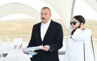 İlham Əliyev və xanımı Ağdərədə