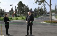 Prezident Səməd Vurğun adına Yaradıcılıq Evinin açılışında - FOTOLAR