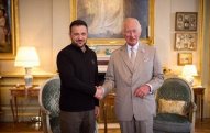 Zelenski Britaniya Kralı ilə görüşüb